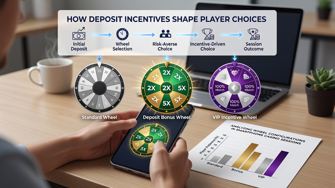 Graph showing player distribution across wheel types before and after deposit incentives